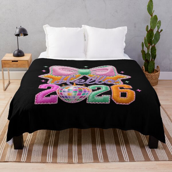 Item preview, Hello 2026 - Pastel Embroidery and Disco Ball designed and sold by Polarisofficial.