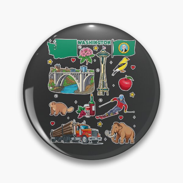 Item preview, I Love Washington State Mega Sticker Pack | Iconic Pacific Northwest Collection designed and sold by mashmosh.