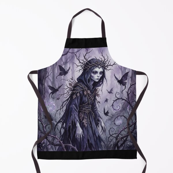 Item preview, Unseelie Thorn Queen creature of folklore watercolor artwork illustration designed and sold by Vintage Designs +.
