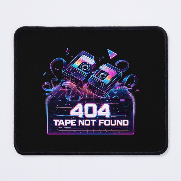 Item preview, 404 Tape Not Found – Glitched Cassette Error designed and sold by AddictiveDesign.