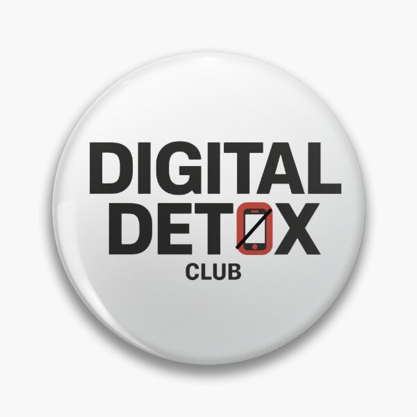 Item preview, Minimalist Digital detox club design to promote designed and sold by Dyke Art.