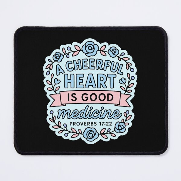 Item preview, Proverbs 17:22 A Cheerful Heart Is Good Medicine designed and sold by plushism.