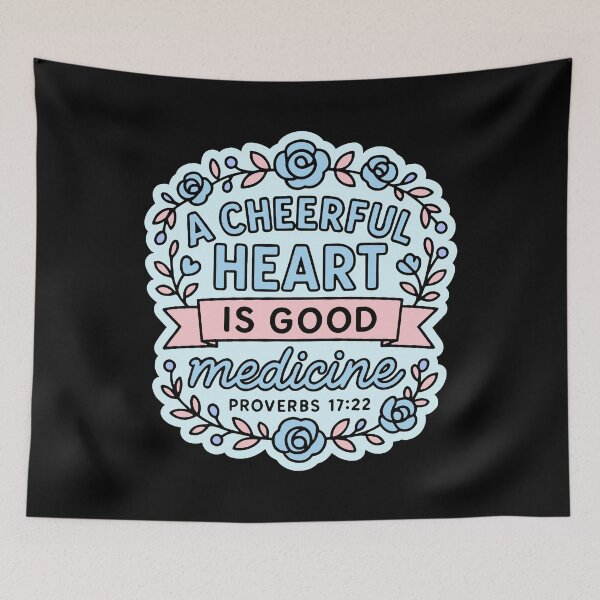 Item preview, Proverbs 17:22 A Cheerful Heart Is Good Medicine designed and sold by plushism.