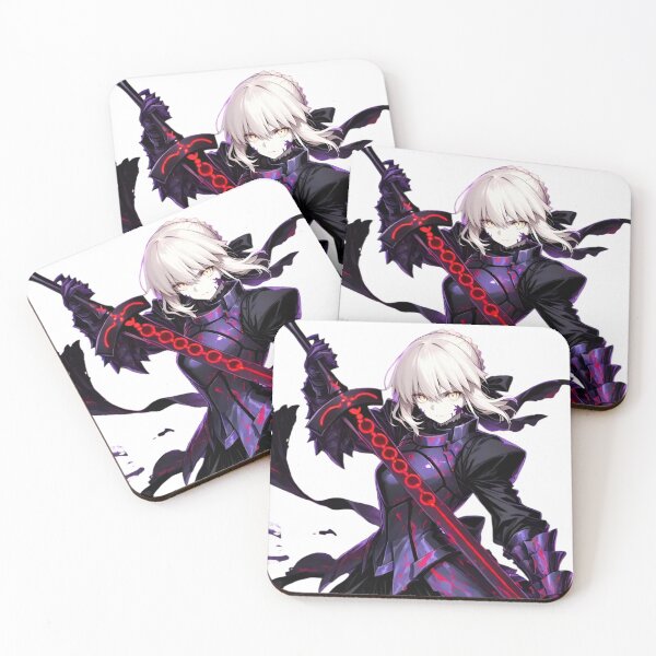 Item preview, Saber- Violet Eclipse – Dark Anime Sword Maiden with Crimson Blade designed and sold by Dyan4.