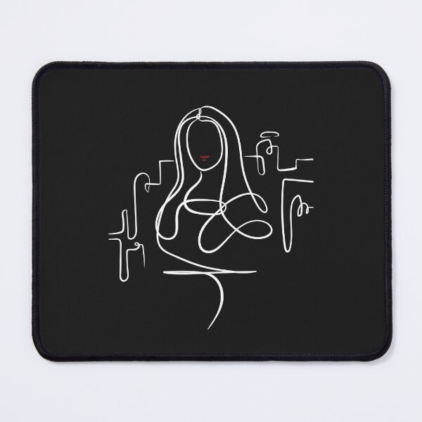 Item preview, Minimalist Mona Lisa One-Line Art | Modern Abstract Portrait Illustration designed and sold by Cosmodoody.