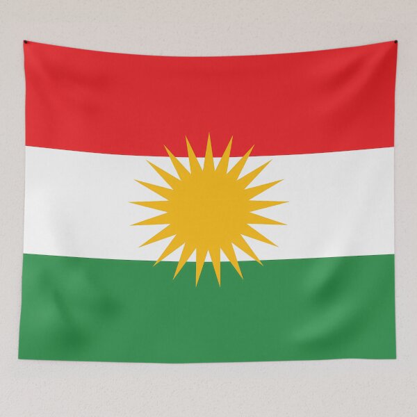 Item preview, Kurdish Flag – Flat Vector Design designed and sold by Khatare.