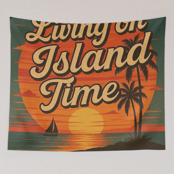 Item preview, Living On Island Time - Island, beach, palm trees and the sea - No. 04 - 9216x9216 designed and sold by darky72.