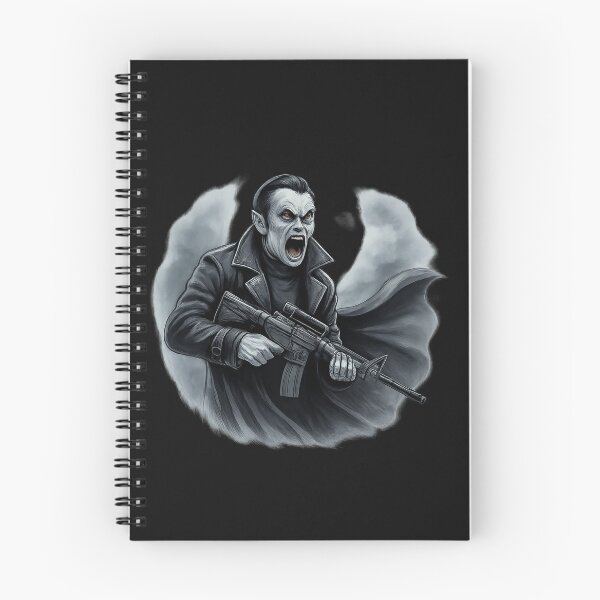 Item preview, Tactical Vampire with Assault Rifle - Dark Gothic Action Art designed and sold by Gothic Fantasy.