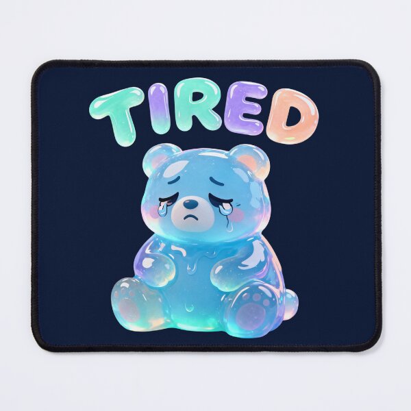 Item preview, Tired Gummy Bear – Cute Jelly Aesthetic Sad Bear Illustration designed and sold by FluffinCool.