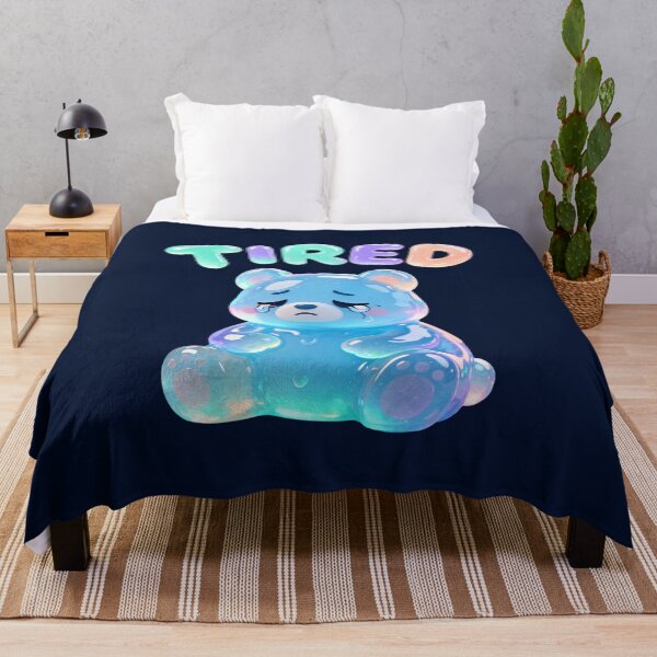 Item preview, Tired Gummy Bear – Cute Jelly Aesthetic Sad Bear Illustration designed and sold by FluffinCool.