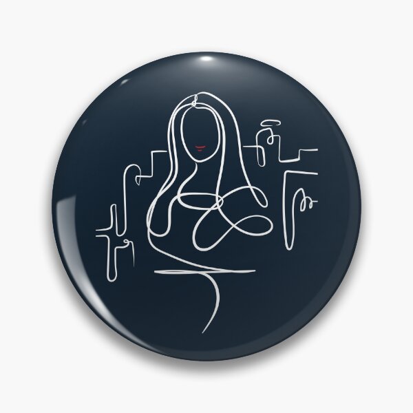 Item preview, Minimalist Mona Lisa One-Line Art | Modern Abstract Portrait Illustration designed and sold by Cosmodoody.