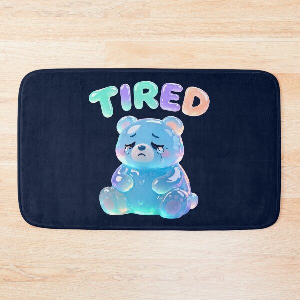 Item preview, Tired Gummy Bear – Cute Jelly Aesthetic Sad Bear Illustration designed and sold by FluffinCool.