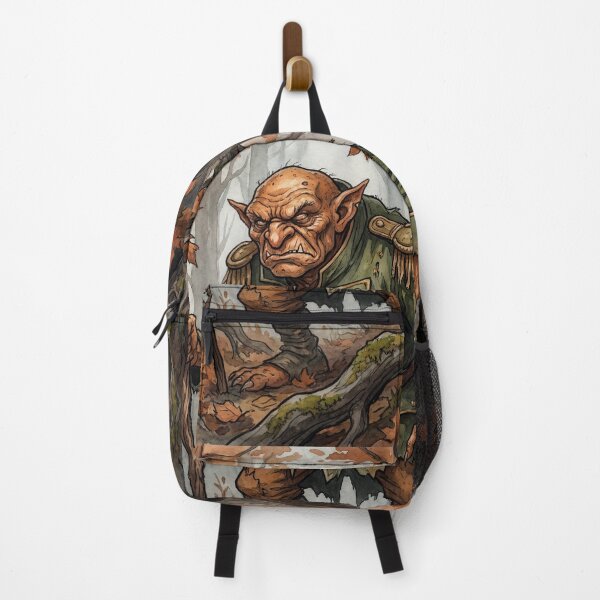 Item preview, Hobgoblin Autumnal General creature of folklore watercolor artwork illustration designed and sold by Vintage Designs +.