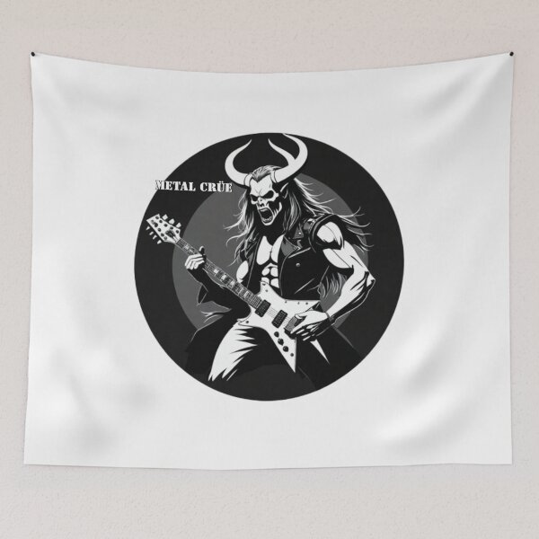 Item preview, Metal Crüe – Heavy Metal Legends Tribute Art designed and sold by GeoWhimsy Studio.