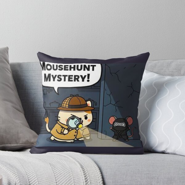 Item preview, Cute Mochi Paw Mousehunt Mystery! Detective Cat vs. Ninja Mouse designed and sold by MT-Hub | Cute Aesthetic Art, Stickers & Phone Cases.