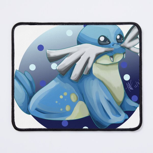 Item preview, Blue walrus with a mustache designed and sold by ArtistNichole.