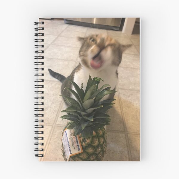 Item preview, Cat eats pineapple designed and sold by penguintempura.