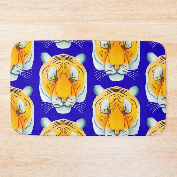 Item preview, Tiger head portrait design navy blue background unique big cat present gift designed and sold by Arniesart85.