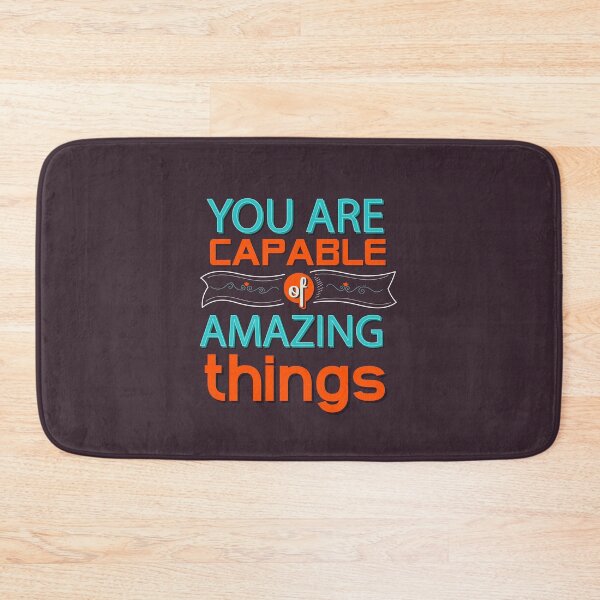 Item preview, You Are Capable of Amazing Things | Empowerment, Potential & Self-Belief Quote designed and sold by Maltachi Designs.