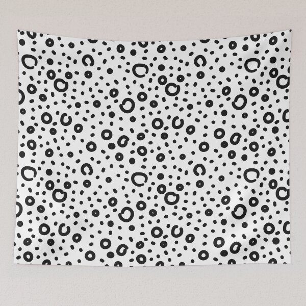 Item preview, Ink hand-drawn irregular scattered circles and polka dots designed and sold by CHERRY--SHOP.