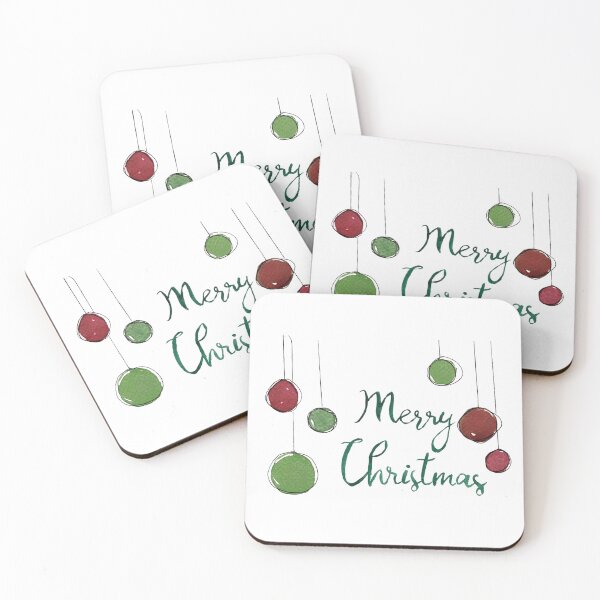 Artikelvorschau, Frohe Weihnachten Ornamente entworfen und verkauft von Praline Creative.