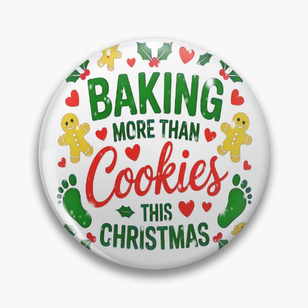 Item preview, Baking More Than Cookies Christmas Pregnancy Announcement designed and sold by creativerooney.
