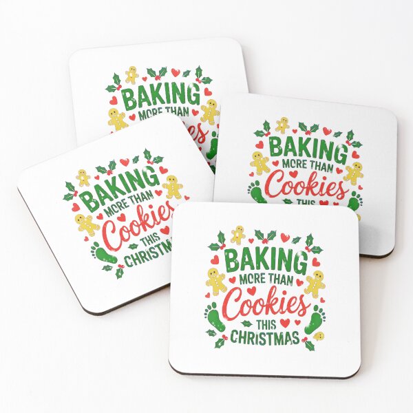 Item preview, Baking More Than Cookies Christmas Pregnancy Announcement designed and sold by creativerooney.