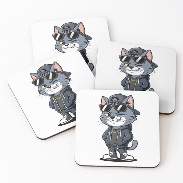 Item preview, Cool Streetwear Cat Cartoon Illustration designed and sold by SoulenCify.