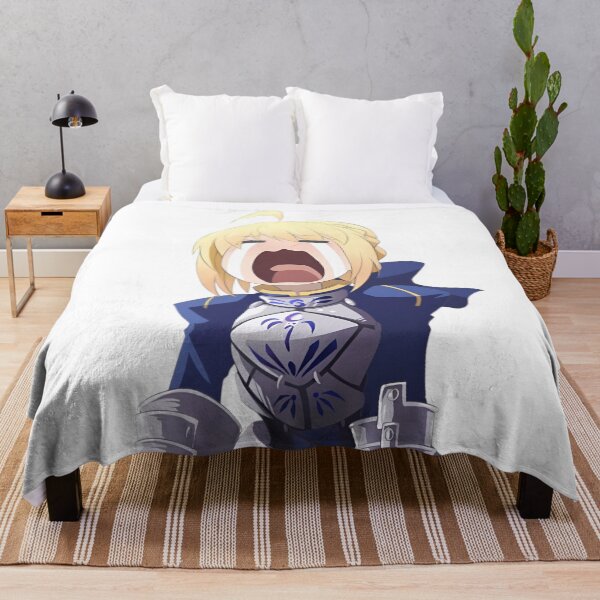 Item preview, Saber-Crying Chibi Knight – Overdramatic Anime Warrior Meme designed and sold by Dyan4.