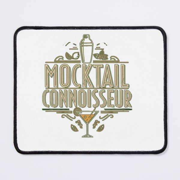 Item preview, Mocktail Connoisseur - Sober Curious Vintage Bar Art Design designed and sold by FitEnvy.