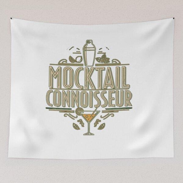 Item preview, Mocktail Connoisseur - Sober Curious Vintage Bar Art Design designed and sold by FitEnvy.