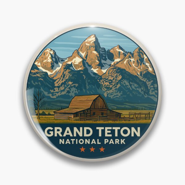 Item preview, Grand Teton National Park Retro Sticker designed and sold by Gideon Emmerich.