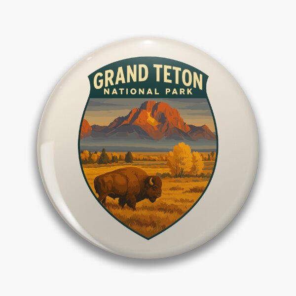 Item preview, Grand Teton National Park Retro Sticker designed and sold by Gideon Emmerich.