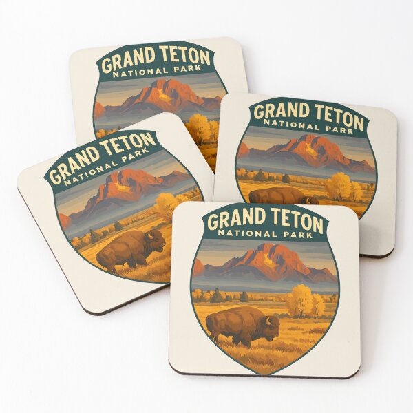 Item preview, Grand Teton National Park Retro Sticker designed and sold by Gideon Emmerich.