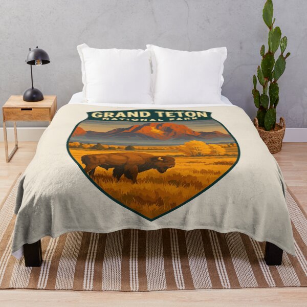 Item preview, Grand Teton National Park Retro Sticker designed and sold by Gideon Emmerich.