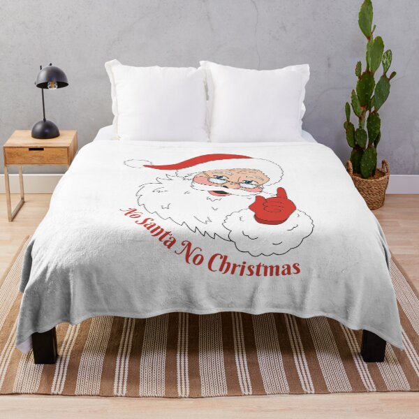 Item preview, No Santa No Christmas quote designed and sold by micarto.