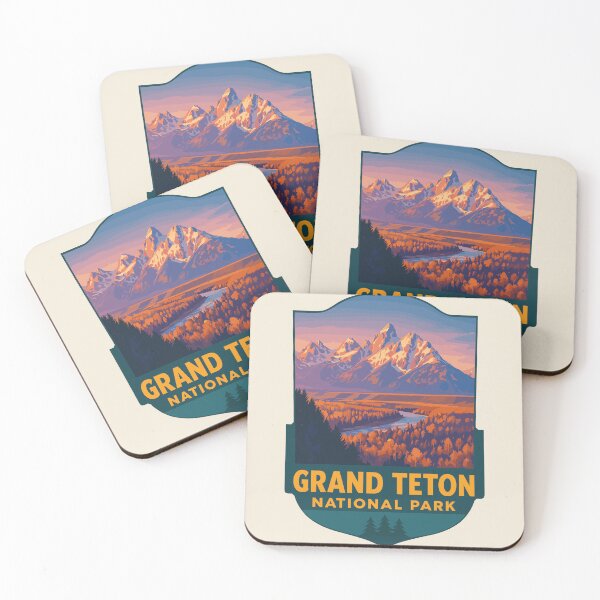 Item preview, Grand Teton National Park Retro Sticker designed and sold by Gideon Emmerich.