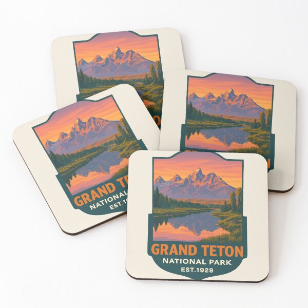 Item preview, Grand Teton National Park Retro Sticker designed and sold by Gideon Emmerich.