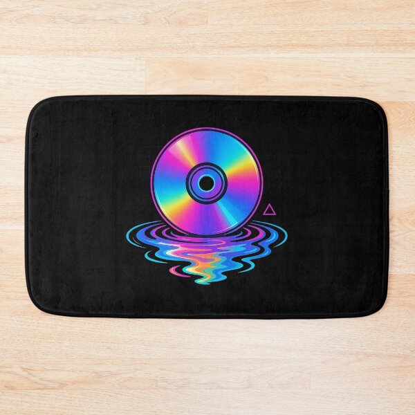 Item preview, Laserdisc Lagoon – Neon CD Reflection Vaporwave Retro designed and sold by AddictiveDesign.