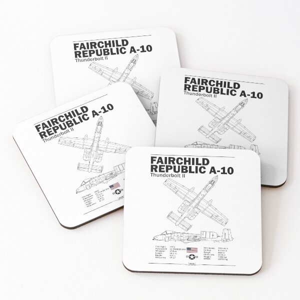 Item preview, Fairchild Republic A‑10 Thunderbolt II Technical Blueprint designed and sold by Justinian Matieu.