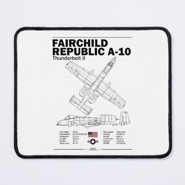 Item preview, Fairchild Republic A‑10 Thunderbolt II Technical Blueprint designed and sold by Justinian Matieu.