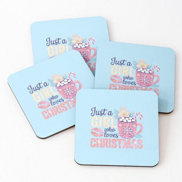 Item preview, Just a Girl Who Loves Christmas Hot Cocoa Mug Cute Holiday designed and sold by creativerooney.