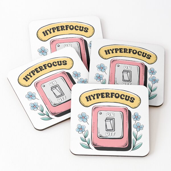 Item preview, ADHD Hyperfocus Moment – Cute & Funny Light Switch and Flowers designed and sold by Suzy Perez Art.