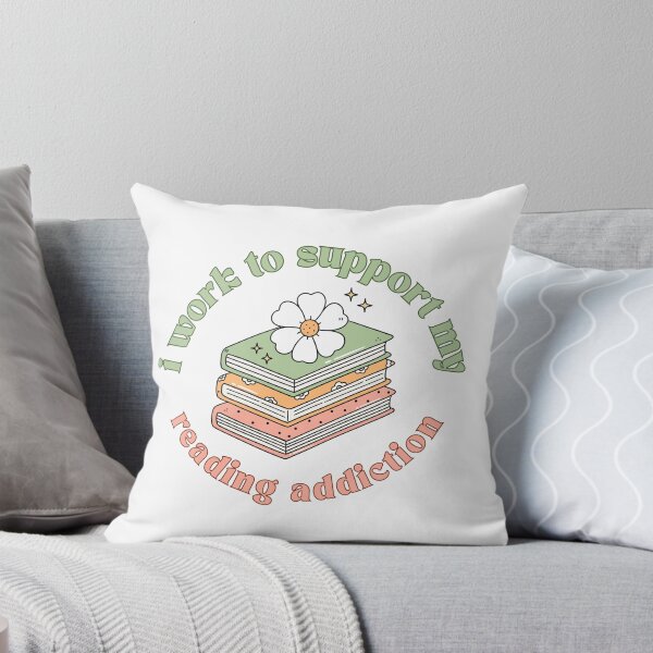 Item preview, I Work To Support My Reading Addiction Forever designed and sold by SkeletonsDanger.