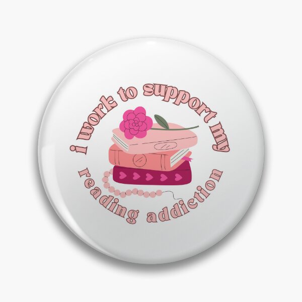 Item preview, I Work To Support My Reading Addiction Forever designed and sold by SkeletonsDanger.