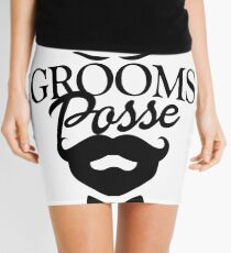Bachelorette party beard bow tie Mini Skirt