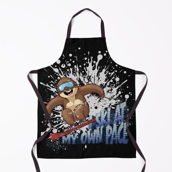 Item preview, I Ski at My Own Pace – Funny Sloth Skiing Christmas Design designed and sold by ViYa1.