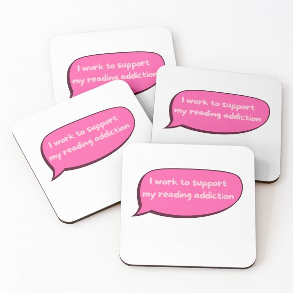 Item preview, I Work To Support My Reading Addiction Forever designed and sold by SkeletonsDanger.