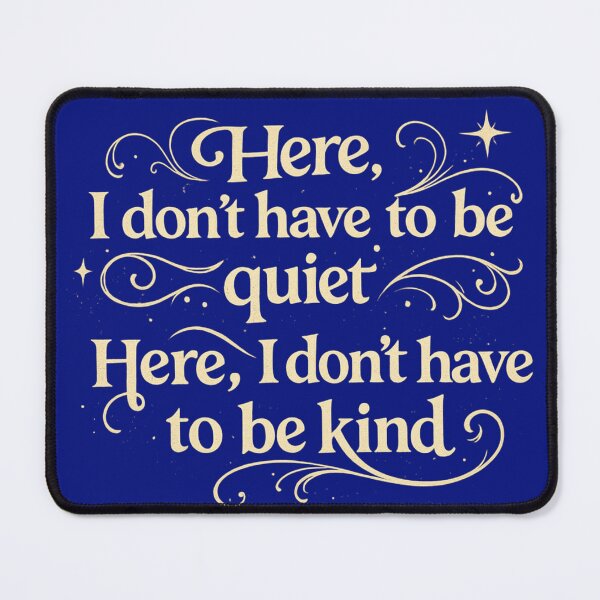 Item preview, Here, I Don’t Have to Be Quiet / Kind – Florence inspired Emotional Catharsis Aesthetic Print designed and sold by From Cyryl with Love.