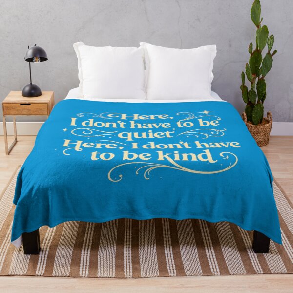 Item preview, Here, I Don’t Have to Be Quiet / Kind – Florence inspired Emotional Catharsis Aesthetic Print designed and sold by Cyryl11.